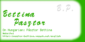 bettina pasztor business card